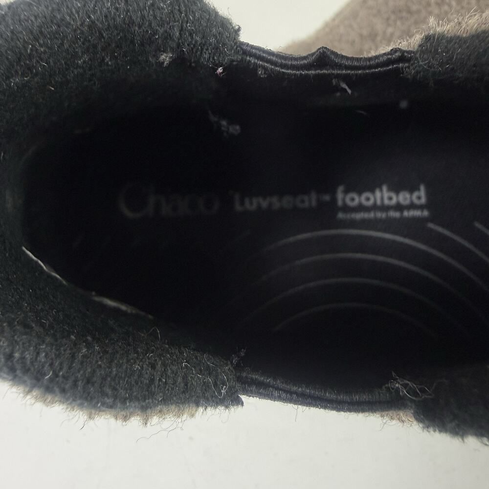 Chaco Revel Chelsea Gray Felt Fleece Lined Slip On Ankle Boots Womens 9 - Picture 8 of 9